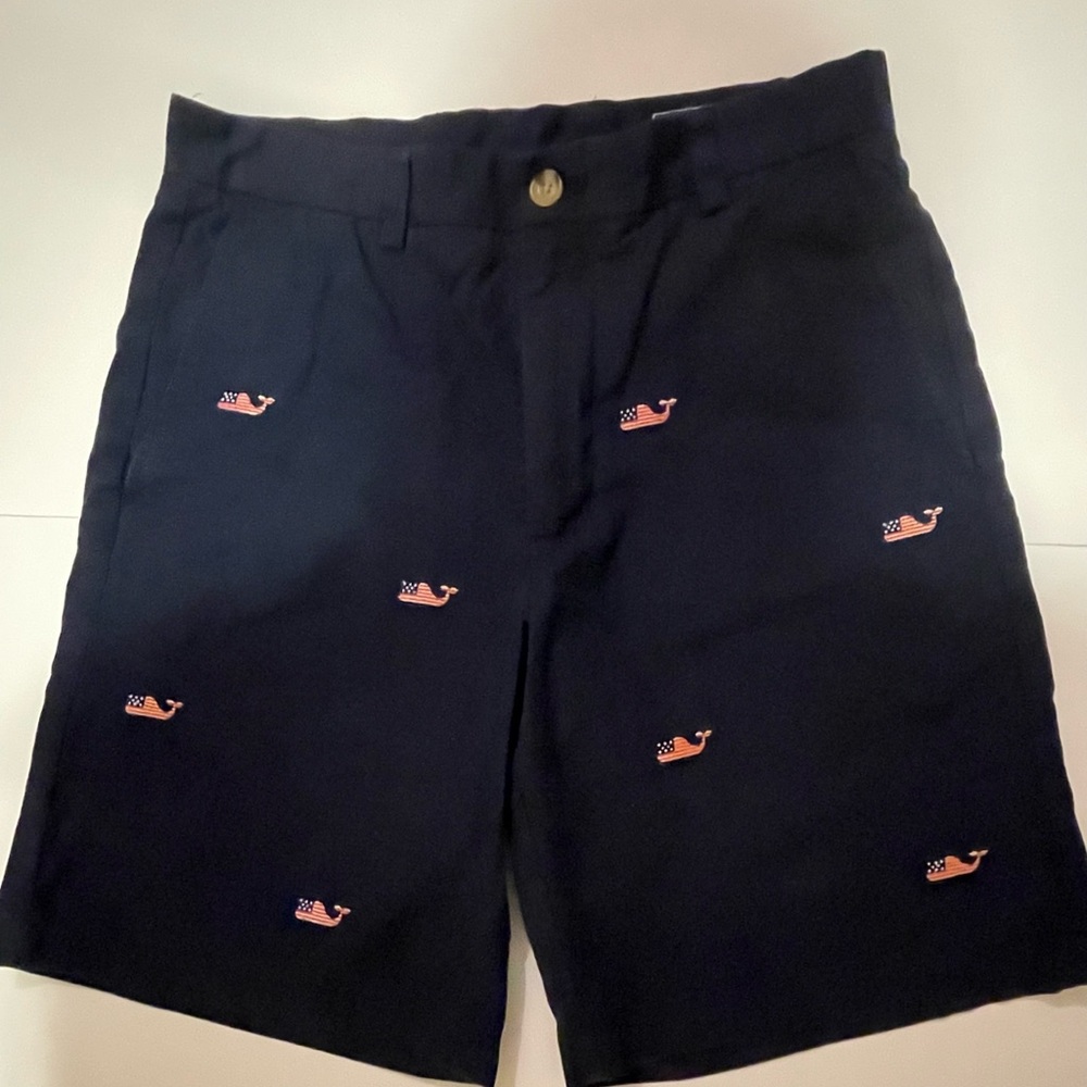 Men’s Navy Blue Patriotic Vineyard Vines Whale Shorts Size 30